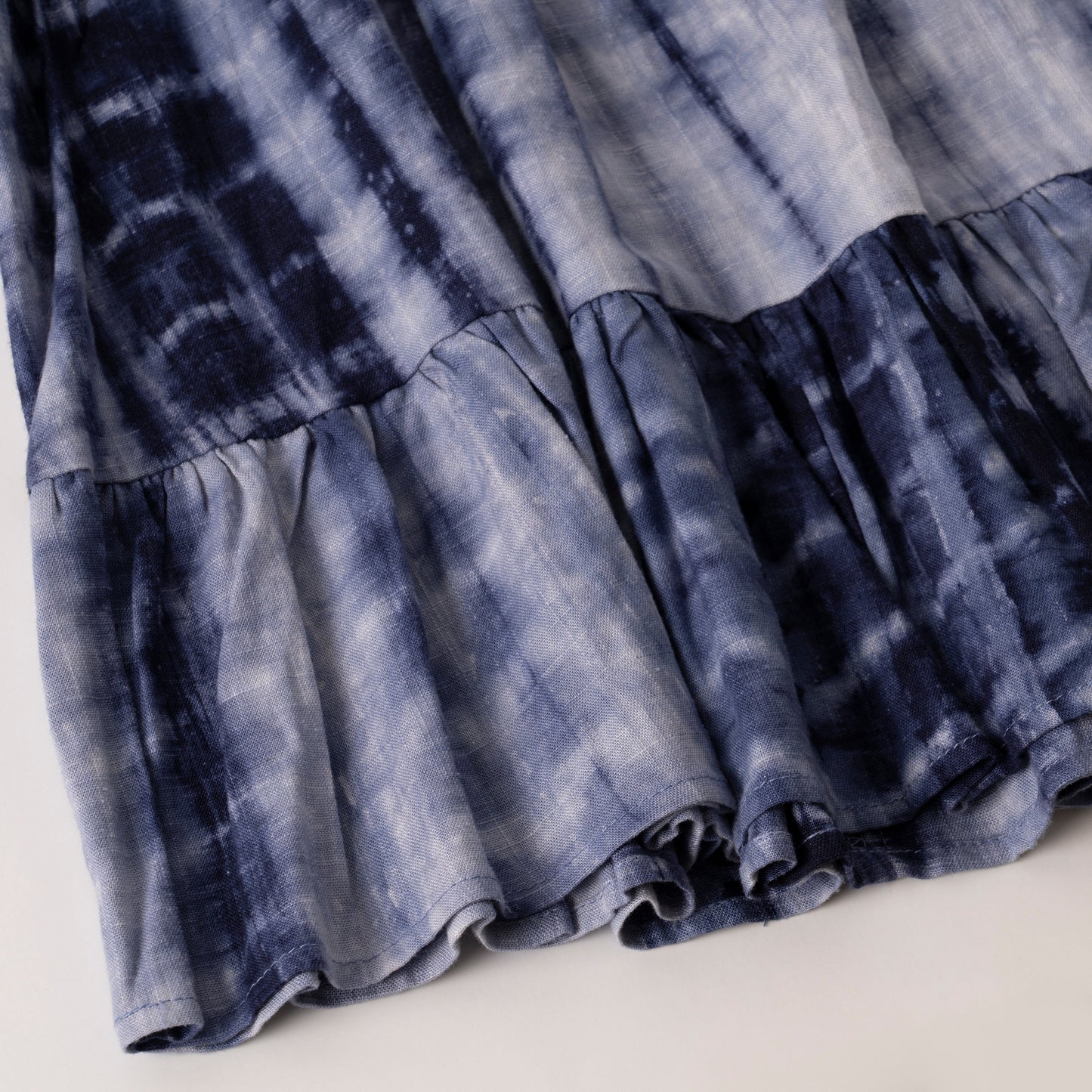 Fringe And Sequin Trim Tie Dye Dress