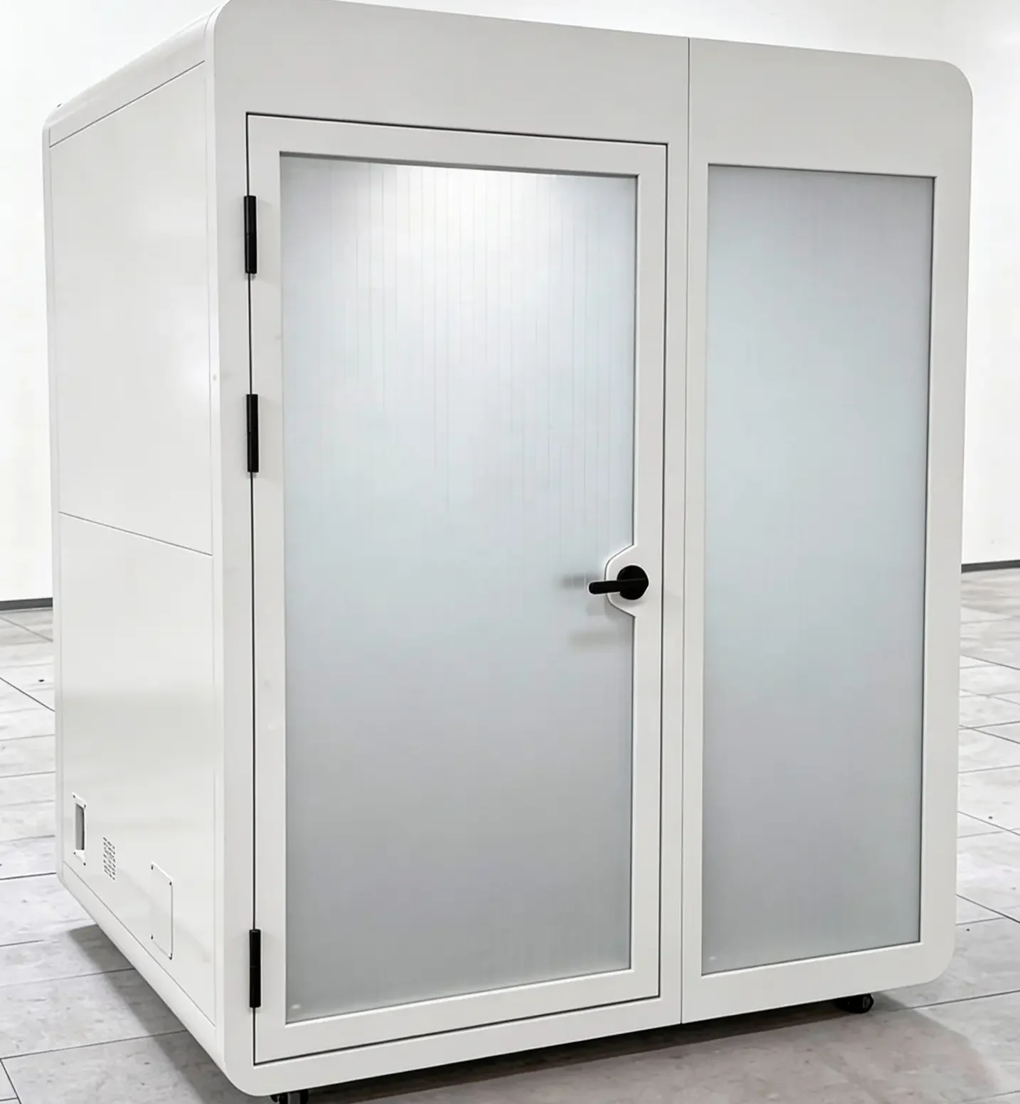 Sound Pod Custom Frosted Windows